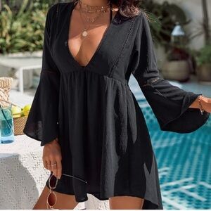 Chic Black Swim Cover-Up